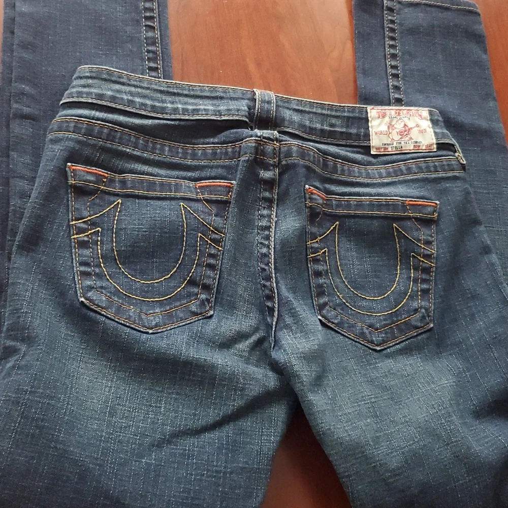 True Religion Dark Blue Jeans Size 28 - Picture 9 of 9